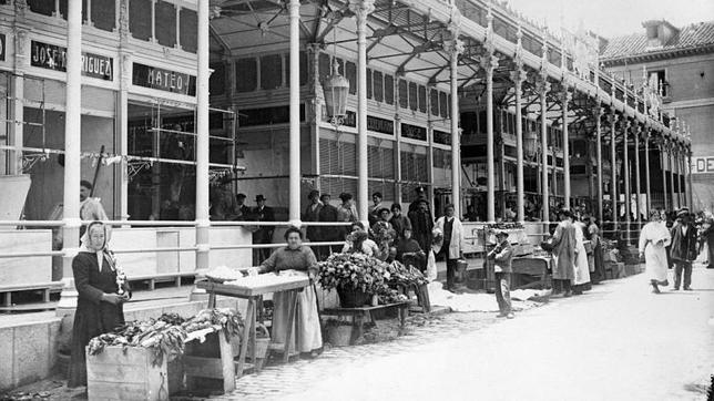 Mercado de San Miguel en 1916